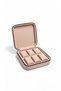 Wooden Case 6-Piece Watch Box |   20×20×7 cm |   Velvet Inner Surface, Zippered Watch Storage Box Powder - 2