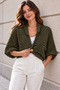 Women's Buttoned Knitwear Bolero - 3