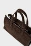 Genuine Leather Large Size Shoulder Bag - Brown - 4