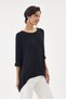 Women's Black Italian Low Sleeve Oversize Knitwear Sweater 38 - 44 Size - 2
