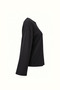 Wide Sleeve Black Cotton Basic Tshirt - 7