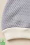 Unisex Baby Quilted Ecru Cuffed Cotton Newborn Baby Beanie Single - 2