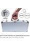 Stainless Steel BBQ Grill Tool Kit 3 PCS Set : Tong, Meat Fork, Spatula + Black Carrying Bag for Picnic Camping Travel Cooking Grilling with Aluminium Box - 2