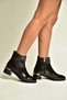 Z820402109 Black Low Heeled Women's Boots - 4