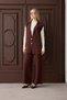 44470 - Stylish, Comfortable, Casual Felt Knitwear Women's Set with Pants and Double Button Vest - 2
