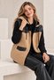 Outdoor Plush Women's Hooded Teddy Quilted Gilded Vest Vt-2598 (the Product Is Specially Made from First-Quality Fabric) - 3