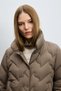 122120081 Desert Women's Classic Collar Snap-On Goose down Inflatable Coat Women's Coat Brown - 7
