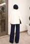 Women's Button Detailed Knitwear Angora Cardigan - Cream - 4