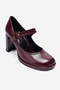 Christa Burgundy Women's Heeled Shoes - 6