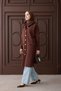 80153 - Stylish Comfortable Gold Buttoned Felt Women's Knitwear Long Cardigan - 3