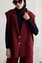 44470 - Stylish, Comfortable, Casual Felt Knitwear Women's Set with Pants and Double Button Vest - 8