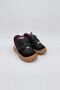 Genuine Leather Men's First Step Sneakers Black - 4