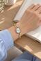 Kelyn Women's Gold Chain Cord Oval Dial Stylish Wristwatch - Classic & Modern Design Wristwatch - 4