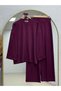Fallon Tunic with Stone Detail Pants Set-Ma5888 Plum - 2