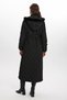 Fur Detailed Hooded Long Inflatable Coat Black 12765 - 5