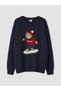 Lcw Kids Navy Blue Bear Teddy Patterned Boy's Knit Sweater