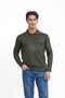 Polo Neck Sweater with Button Detail - 2