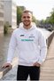 Unisex White Hooded Sweatshirt – Mercedes Amg Petronas Antonelli F1 Printed Hoodie - 3