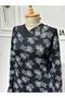 Women's New Season Mother's Dress with Stone Detail on the Collar - 4