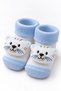0-6 Months Figured Cotton 3-Piece Baby Boy Socks Set 396 - 8