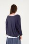 Knitted Blouse with Necklace Detail, 2-Piece Set (Suitable for Sizes 38-44.) - 4