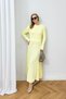 Pleated Knitwear Dress 94-3044 - 4