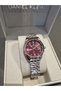 New Model Dk - Bicolor Special Production Steel Bracelet Burgundy Dial Women's Wristwatch - 2