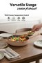 2.8L Nonstick Sauté Pan with Pour Spout & Strainer Lid, Taupe - 4