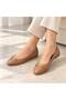 Women's Genuine Leather Buckle Ballerina Shoes - 2