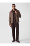 Esvab • Modern & Distinctive Standard Fit Leather Look Men's Coat - 3