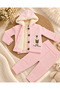Cardigan with Lamb Plush Inside, Knitwear Set