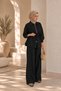 Gold Zippered Women's Trouser Suit with Waist Tunnel