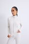 Slim Fit High Collar Zippered Sport Basic Cardigan with Stitching Detail H5211Ax26Au - 4