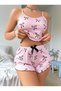 Pembe pijama takımı