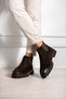 Men's Genuine Suede Leather Brown Chelsea Boots – Thick-Soled, Stylish, and Modern Winter Boots - 6