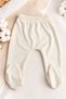 Newborn Baby Girl Lace Detailed Hat and Booties 5-Piece Hospital Discharge Set Ecru - 4
