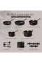 16-Piece Ceramic Nonstick Cookware Set, Stockholm Collection, Charcoal Black - 2