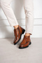 Men's Genuine Leather Tan Classic Boots – Lace-Up, Stylish and Modern Design - 6