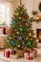 Set of 10 Christmas Star Tree Ornaments Mixed Color New Year Christmas Decoration Hard Plastic 8 cm - 3