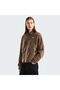 Nf0A8J6Kus51 Fleece Collared Women's Brown Fleece Jacket
