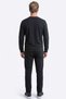 6160 Men's Long Sleeve Tracksuit Set-Black - 3