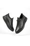 (Birkan) Genuine Leather Inside and Outside Non-Slip Sole Casual Men's Shoes Black - 3
