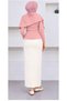 Plus Size Hijab Elastic Waist Pencil Skirt - 2