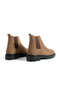 Men's Genuine Nubuck Beige Chelsea Boots – Stylish Casual Boots with Classic and Modern Design - 3