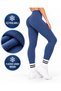 Women's Fleece Lined High Waist Black Stretchy Leggings