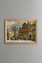 Winter Street in Oudewater - Vintage Patterned Painting - Fine Model