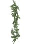 Christmas Ornament Artificial Ivy Pine Branch with Snow Effect Green-White 170 Cm. - 3
