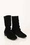 Laceless Genuine Leather Pleated Boots 336-01304 Women's Boots - 6