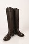 Laceless Zippered Genuine Leather XL Wide Conch Riding Boots 334-3952-05 Women's Boots - 7