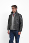 Mono Collar Flat Fur Lined Coat